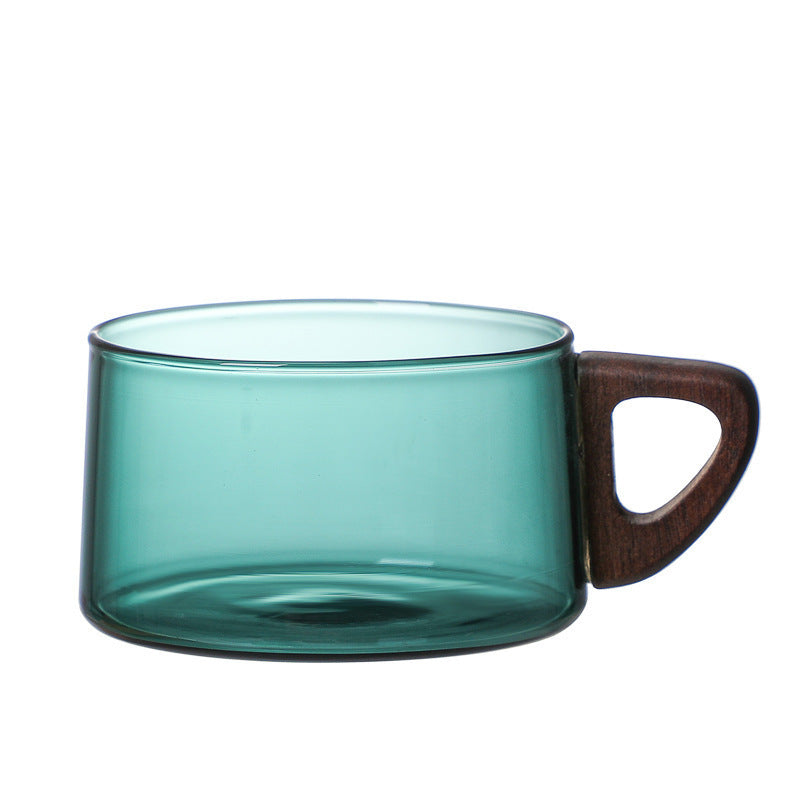 Borosilicate Glass Cup with Plate