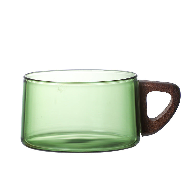 Borosilicate Glass Cup with Plate