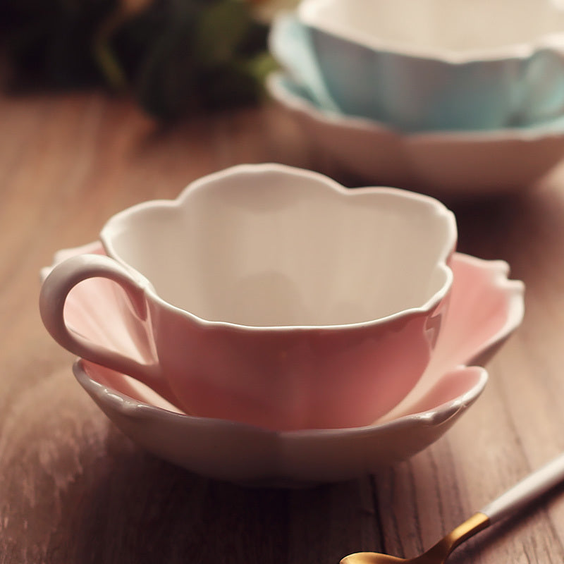 Flower tea cup