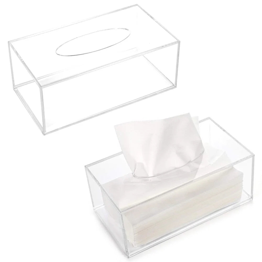 Clear Acrylic Tissue Box Holder