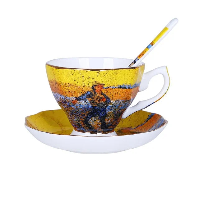 The Sower Irises Saint-Remy Coffee and Tea Cups